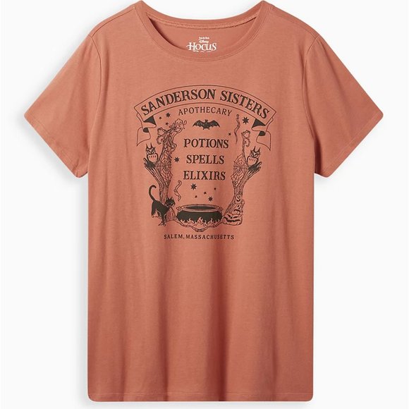❤️NWT VINTAGE TORRID HOCUS POCUS APOTHECARY DISNEY HALLOWEEN TEE TOP SIZE 1X - Picture 1 of 10